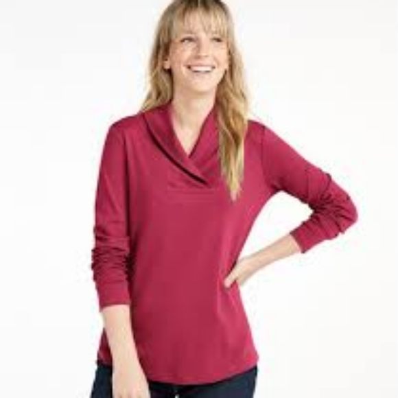 L.L. Bean Tops - L.L.Bean Shawl Collar Top
